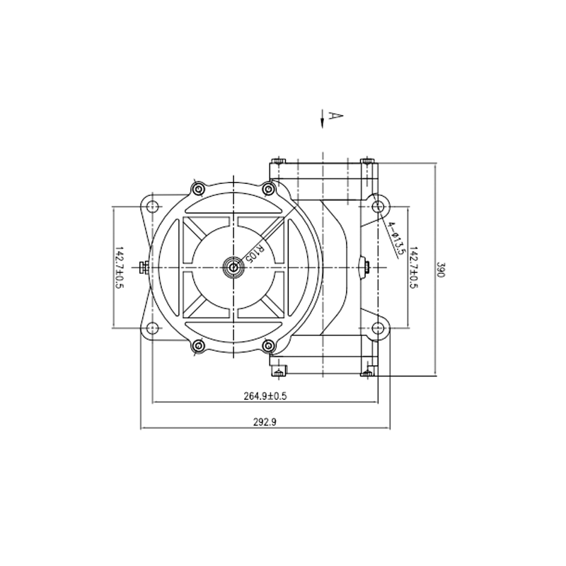 The forklift attachment gear reducer